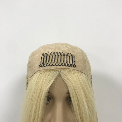 HIGHT QUALITY LIGHT HAIR NATURAL LOOKING SILK TOP WIG