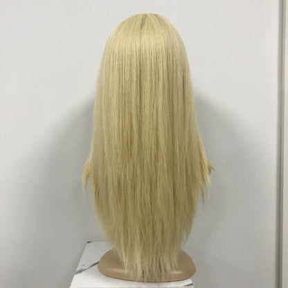 HIGHT QUALITY LIGHT HAIR NATURAL LOOKING SILK TOP WIG