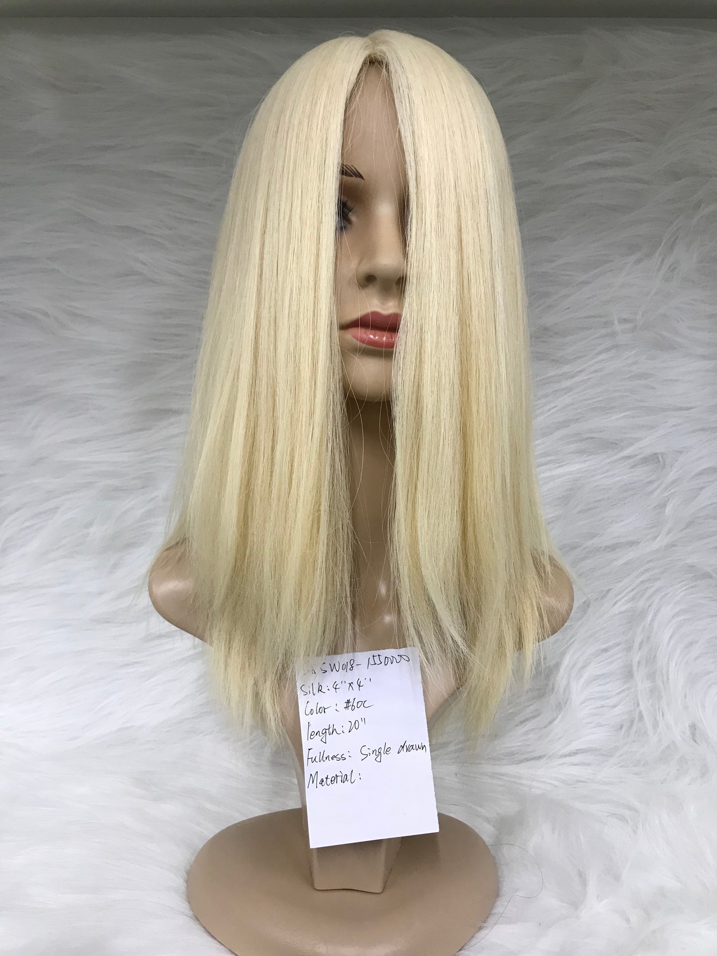 HIGHT QUALITY LIGHT HAIR NATURAL LOOKING SILK TOP WIG