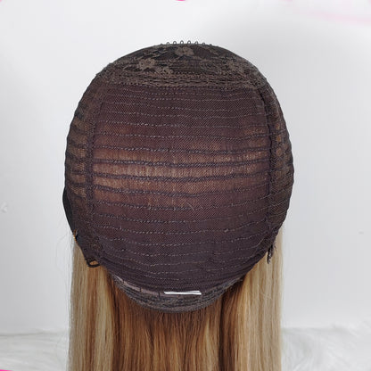 4''*4'' SILK TOP+SWISS LACE FRONT JEWISH MEDICAL WIG