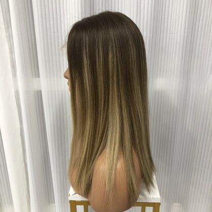 HD LACE MIDDLE PART 100% STRAIGHT HUMAN WIG