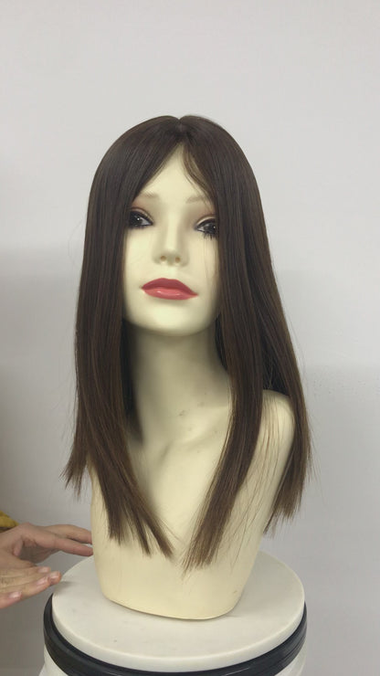 INJECTION SILK TOP JEWISH WIG HUMAN HAIR