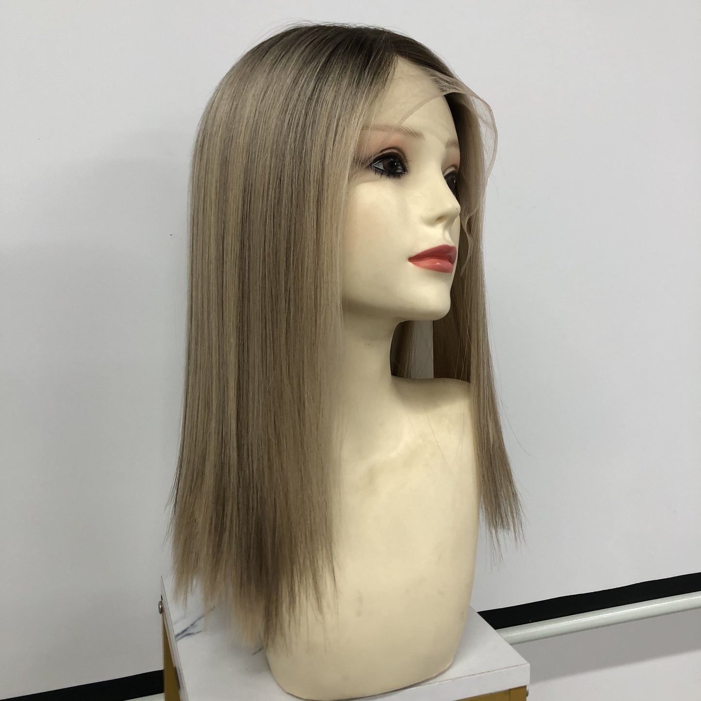 BLACK ROOT SINGLE COLOR RAW HAIR KOSHER WIG