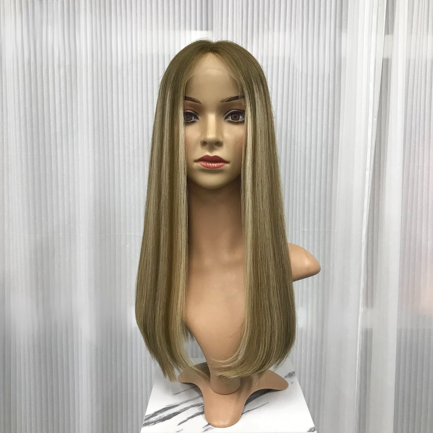 DOUBLE LACE TOP WITH LACE FRONT 20“ JEWISH'S WOMEN WIG